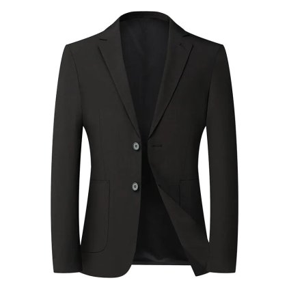 Pánské elegantní sako pro slavnostní chvíle (Barva Černá, Velikost 2XL)