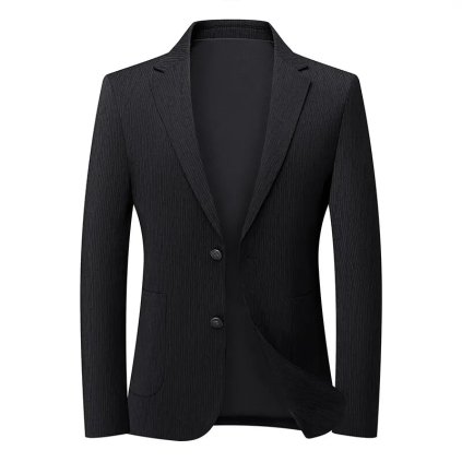 Pánské pružné sako pro elegantní příležitosti (Barva Černá, Velikost 4XL)