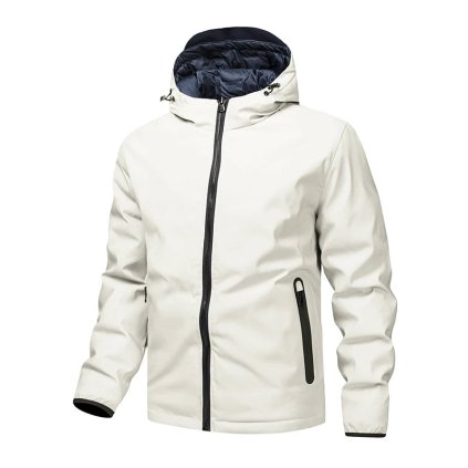 Pánská lehká zateplená bunda pro chladné dny (Barva Modrá, Velikost L)