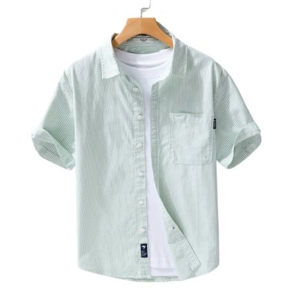 Pánská bavlněná košile pro business styl (Barva Šedá, Velikost XL)