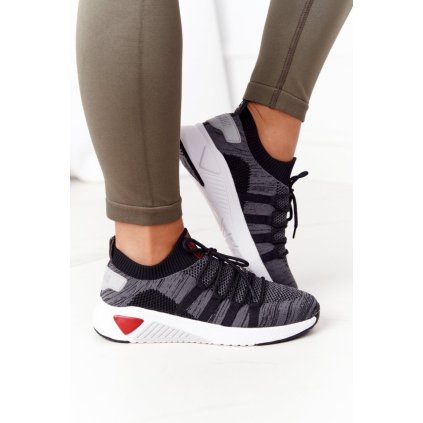 Dámské Tenisky Memory Foam Big Star HH274532  Sedé (Velikost 39, Barva Šedá)