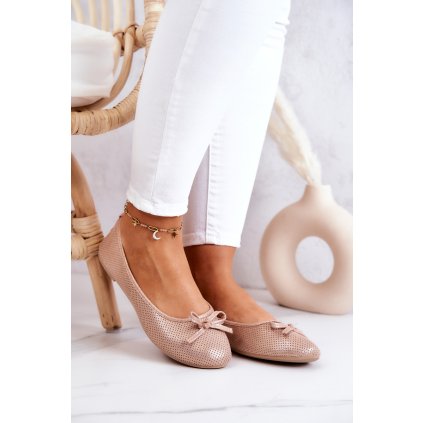 Dámské Baleríny Klasické  Fimme (Velikost 39, Barva Růžová)