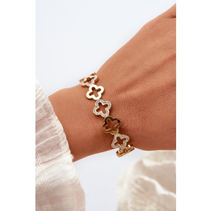 Dámský náramek zdobený zirkony Nerezová ocel (Velikost ONE SIZE)