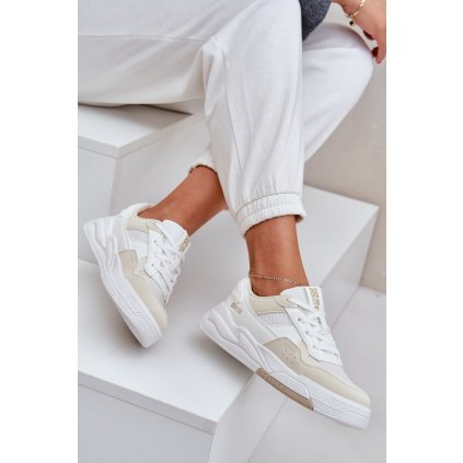 Tenisky Na Platformě Big Star OO274A155 - (Velikost 40, Barva Bílá)