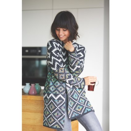 Pletený Cardigan s aztéckým vzorem BEWEAR BK007