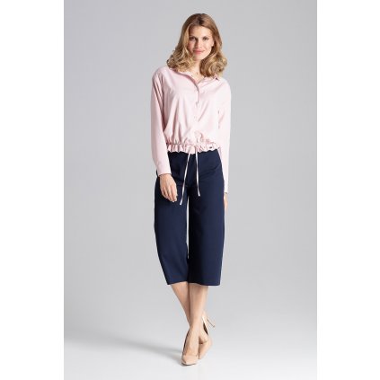 Dámské culottes jednobarevné M655 FIGL (Barva Tmavě modrá, Velikost S)