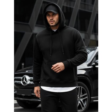 Pánská mikina s kapucí  BX2028 (Velikost M, Barva Černá)