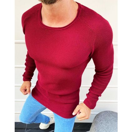 Elegantní pánský svetr s kulatým výstřihem - různé barvy