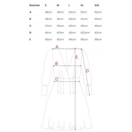 Mini šaty s kimono rukávy MAKEOVER K087