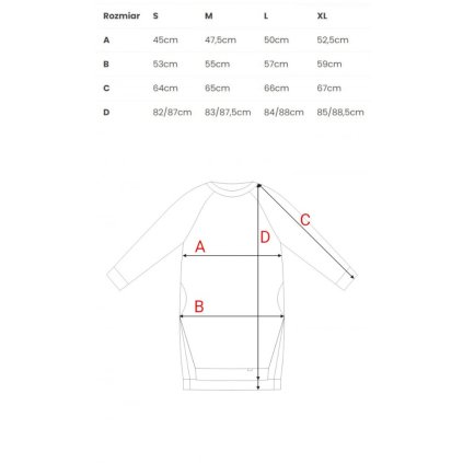 Oversize tunika s rozparky na bocích BeWear B101