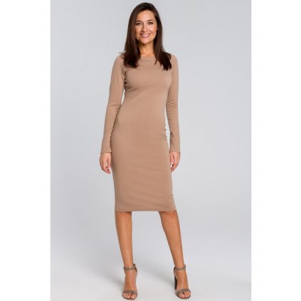 Bodycon midi šaty STYLE S152