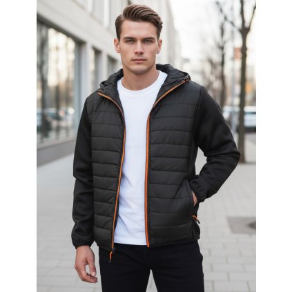 Pánská bunda přechodná prošívaná  TX3785 (Velikost M, Barva Černá)