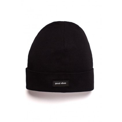 M624 Unisex čepice s nápisem "GOOD VIBES" MOE