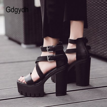 Chunky sandály páskové na platformě GoodDayGirl Fashion