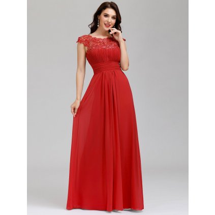 Elegantní šaty s krajkou a odhalenými zády (Velikost 4XL, Barva Bordová)