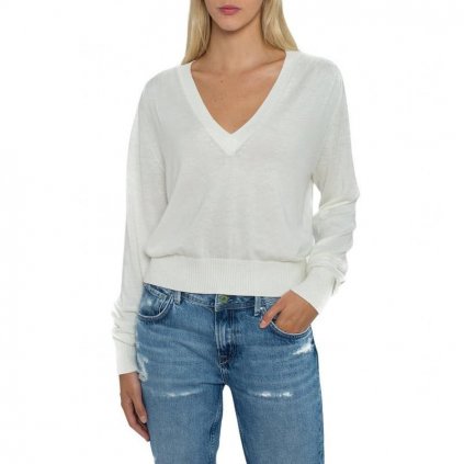 Dámský svetr MARTINA_PL701731 Pepe Jeans (Barva Bílá, Velikost M)