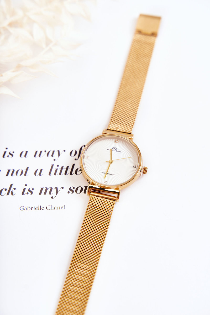 Levně Giorgio&Dario Dámské vodotěsné hodinky Giorgio & Dario se náramkem stříbrny Barva: Zlatá