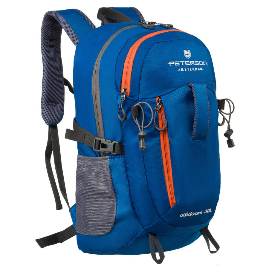 Peterson Outdoorový turistický batoh s nastavitelným bederním pásem Barva: Modrá