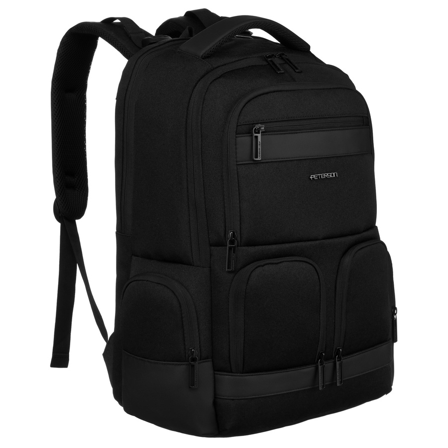 Velký černý cestovní batoh na notebook Barva: Černá