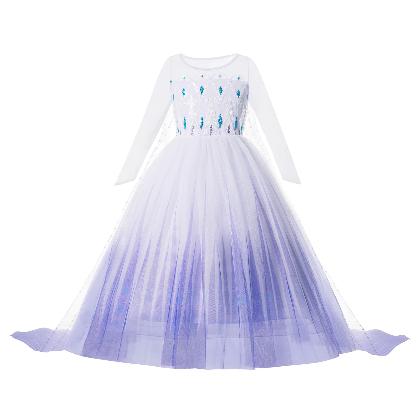 KID FASHION Dívčí princeznové šaty Frozen Velikost: 9-10T, Barva (Varianta): Elsa Dress A