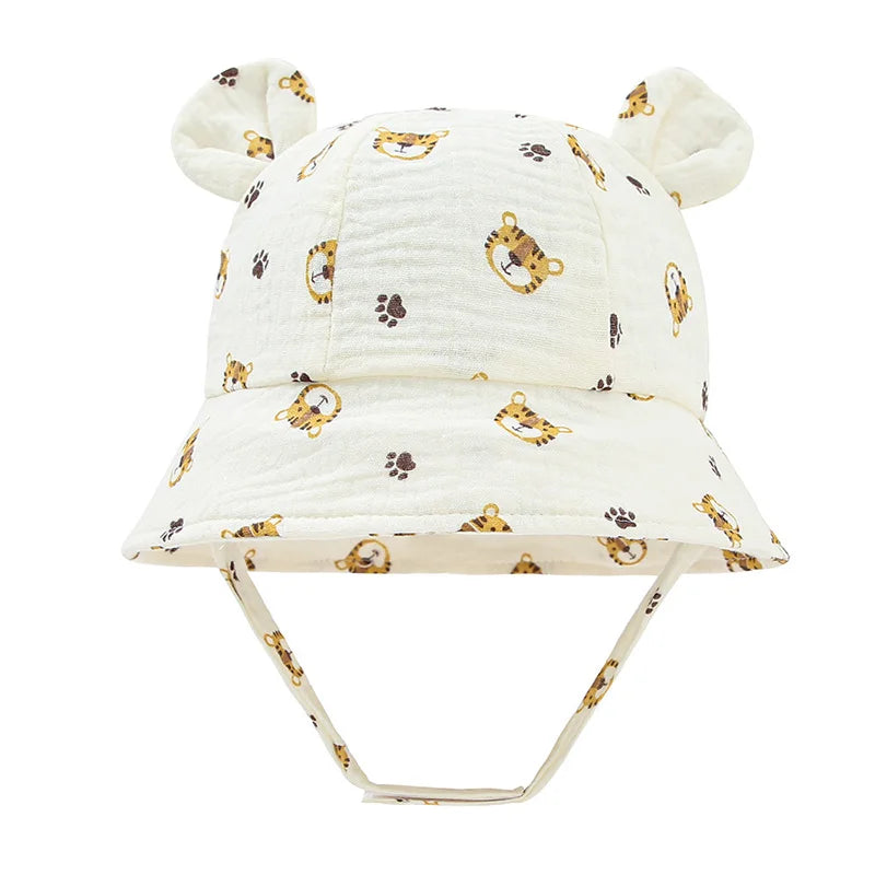 Klobouk pro miminka s oušky Barva (Varianta): White Tiger