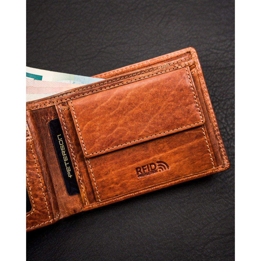 kožená pánská peněženka s RFID systémem (obrázek 8)