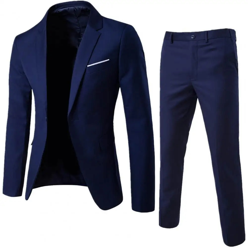 Klasický pánský oblek Prime Suit 2v1 - Černý XL/XXL Barva: Tmavě Modrá, Velikost: XL