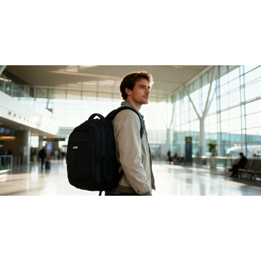 Peterson Městský, prostorný batoh z polyesteru s místem pro notebook (obrázek 26)