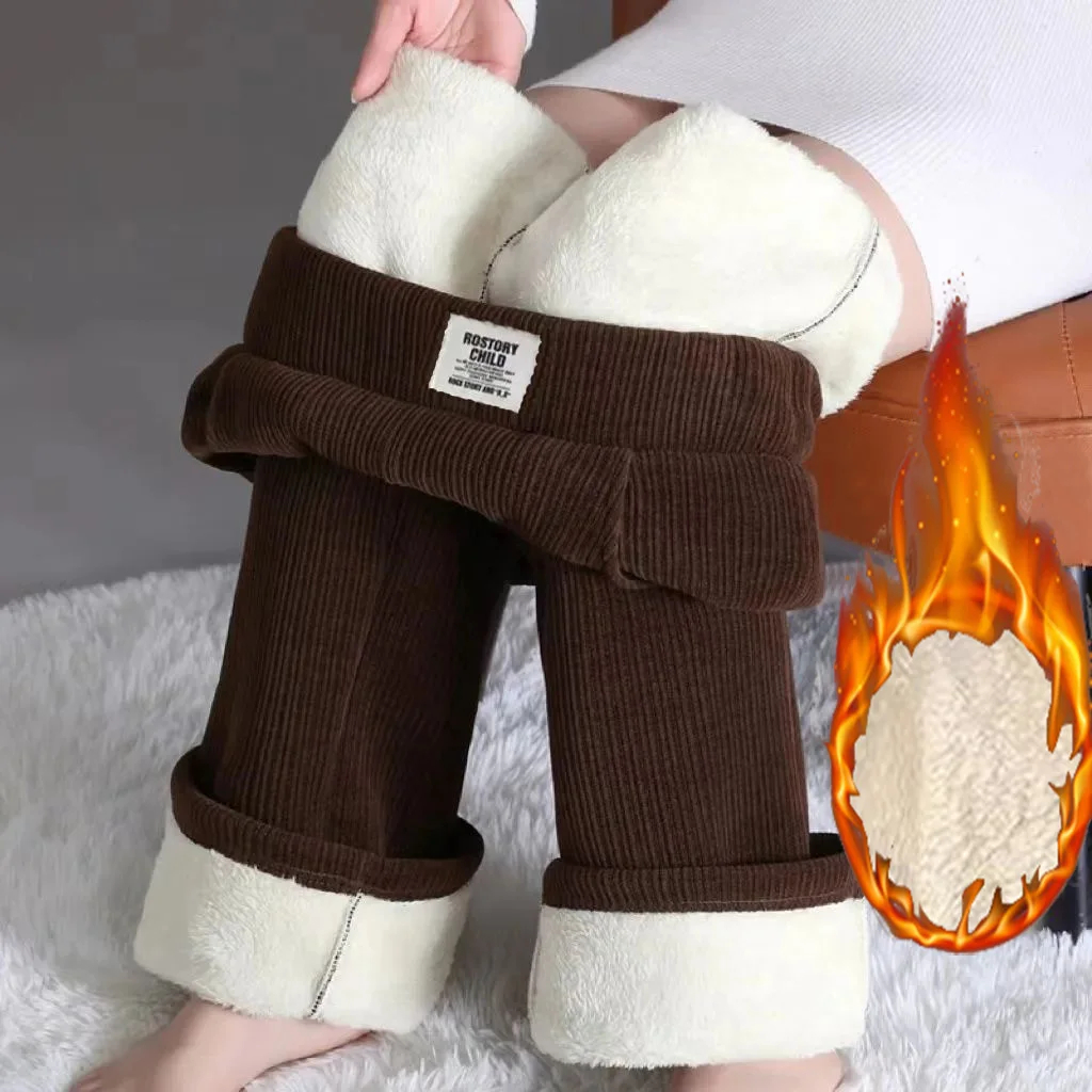 Zateplené zimní kalhoty s fleecovou podšívkou - XXL 46 EU Barva: Hnědá, Velikost: 2XL