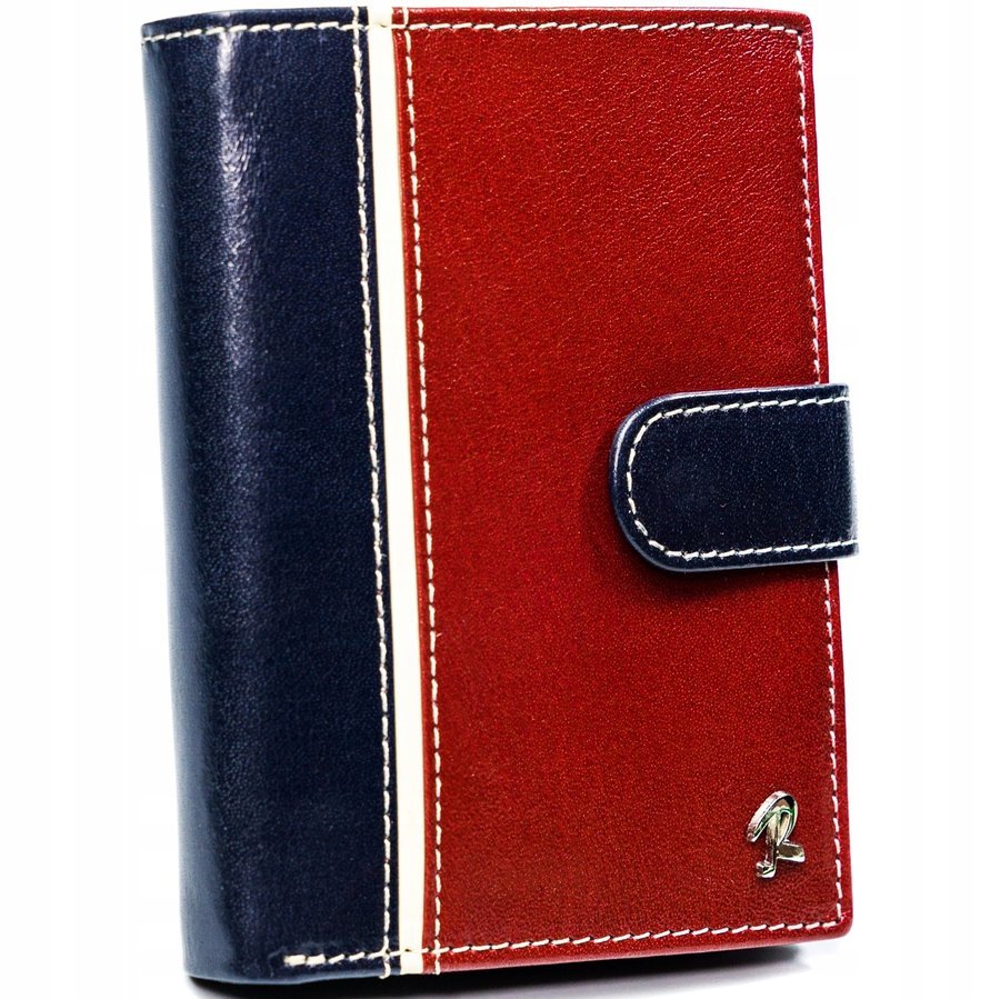 Levně ROVICKY Kožená pánská peněženka z hovězí kůže Barva (Varianta): modrá-červená