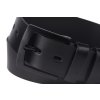 Kožený pásek s černou kovovou přezkou (Velikost 95)