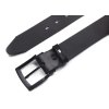 Kožený pásek s černou kovovou přezkou (Velikost 95)