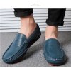 Kožené zimní mokasíny pánské loafers (Barva Černá, Velikost 37)