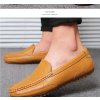 Kožené zimní mokasíny pánské loafers (Barva Černá, Velikost 37)