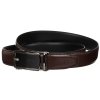 Pánský business pásek s elegantní automatickou sponou (Velikost 105, Barva Hnědá)