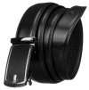 Pánský business pásek s elegantní automatickou sponou (Velikost 105, Barva Černá)