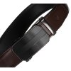 Elegantní kožený automatický řemínek (Velikost 105, Barva tmavě hnědá)