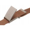 Pohodlné popruhy s kovovou přezkou (Velikost 105, Barva Hnědá)