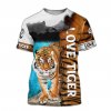 Tričko s 3D potiskem tygr Premium Tiger