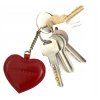 Kožená klíčenka ve tvaru srdce