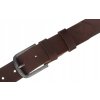 Pánský široký kožený pásek s klasickou sponou (Velikost 90)