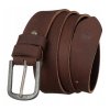 Pánský široký kožený pásek s klasickou sponou (Velikost 90)
