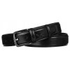 Pánský široký kožený pásek s tradiční sponou (Velikost 100)