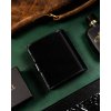 Kožená velká pánská peněženka s RFID systémem (Zapínání západka)