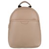 Prostorný dámský batoh z ekologické kůže (Barva Béžová)