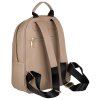Prostorný dámský batoh z ekologické kůže (Barva Béžová)