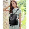 Dámský kožený batoh FLY FF236 (Barva Černá)