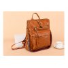 Dámský kožený batoh FLY FF247 (Barva Hnědá)