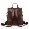 Dámský kožený batoh FLY FF247 (Barva Hnědá)