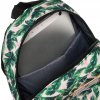 Dámský značkový městský batoh (Hlavní barva \ vzor zelená || vícebarevný \ rostlina)